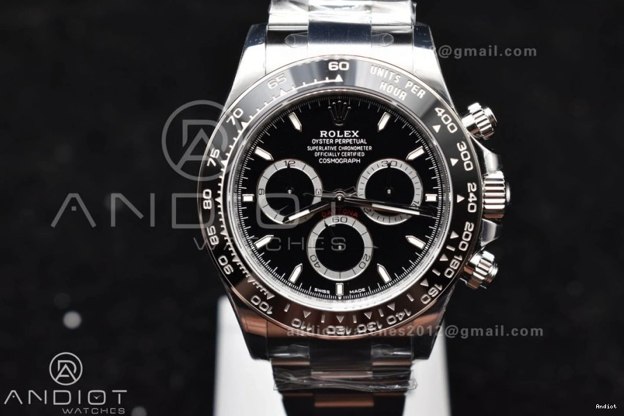 Movement Black 1:1 VS Daytona Dial Steel SBF 126500 Rolex 904L in Factory SL4801 0801